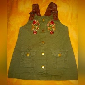 Girls size 24M , cotton denim jumper